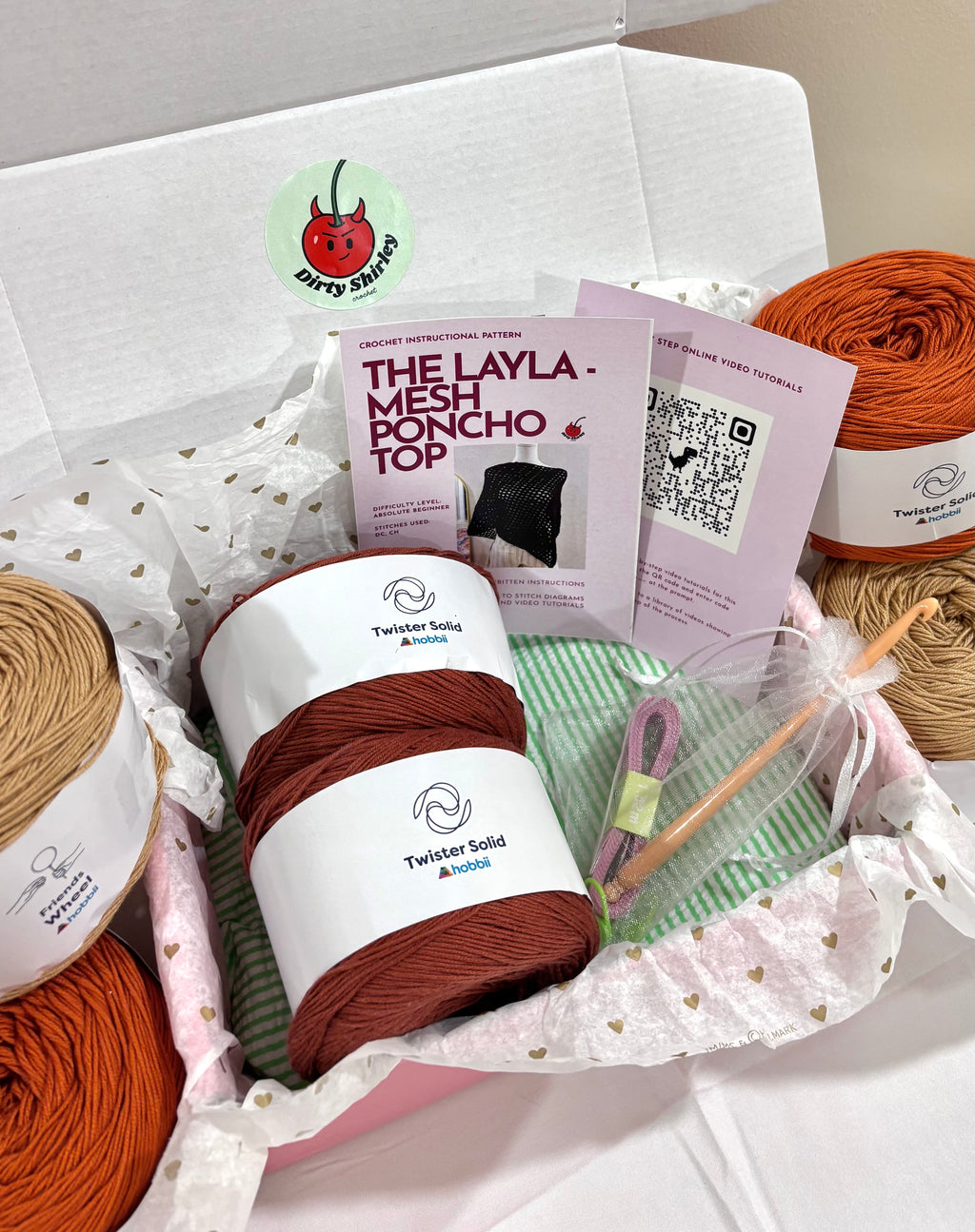 The Layla - Mesh Poncho Crochet Kit