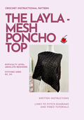 The Layla - Mesh Poncho Crochet Kit